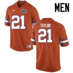 Men's Florida Gators #21 Fred Taylor NCAA Nike Orange Authentic Stitched College Football Jersey FOY0362YS